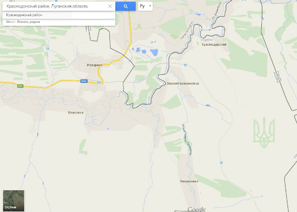 У Google картах українсько-російський кордон тепер розділяє герб України (ФОТОФАКТ) - фото 1