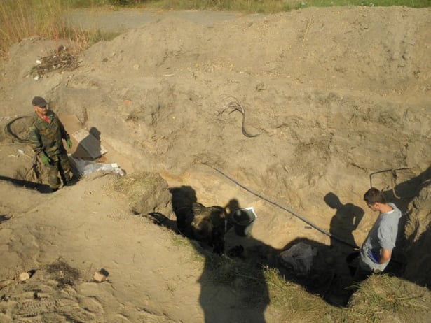 При прокладанні водопроводу на Сумщині виявлено масове захоронення часів Другої Світової війни  - фото 1