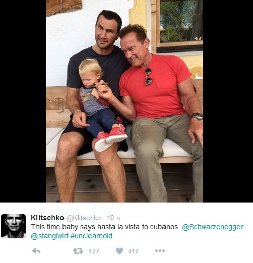 Шварценеггер дав прикурити доньці Кличко  - фото 1