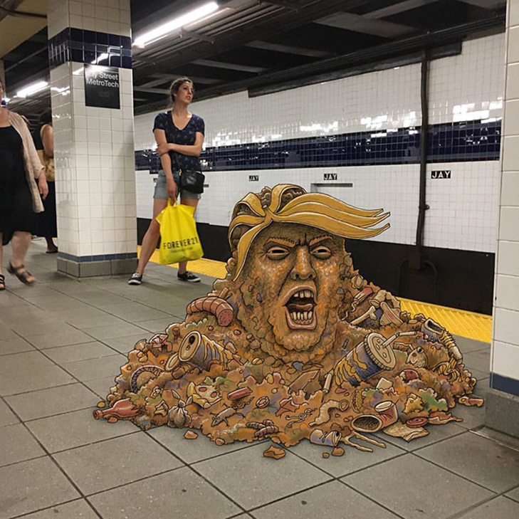 Як художник з Нью-Йорку нацьковує монстрів на пасажирів метро - фото 25