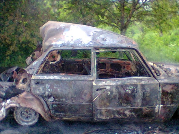 На Запоріжжі вщент згоріла автівка - фото 2