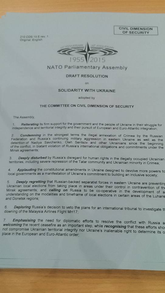 ПА НАТО ухвалила резолюцію про посилення санкцій проти Росії - фото 1