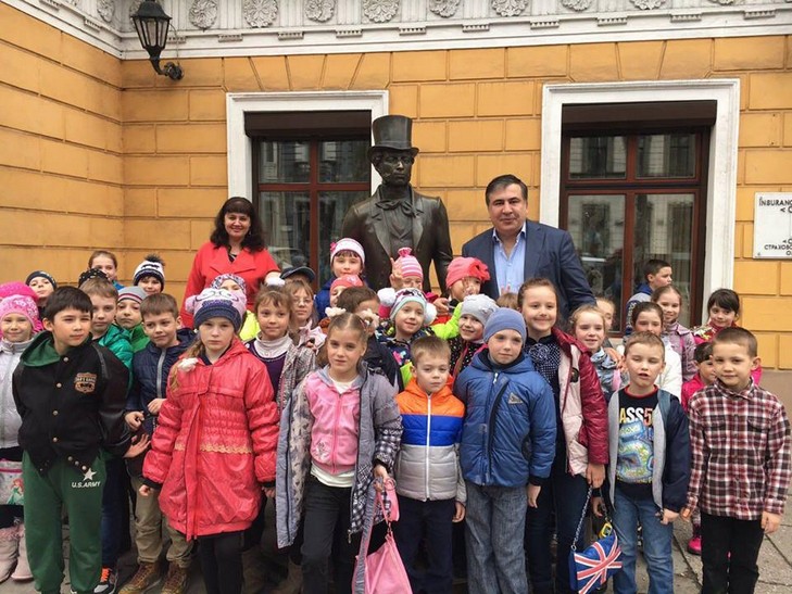 Саакашвілі похизувався тим, що для одеських дітей він популярніший за пам'ятник Пушкіну - фото 1