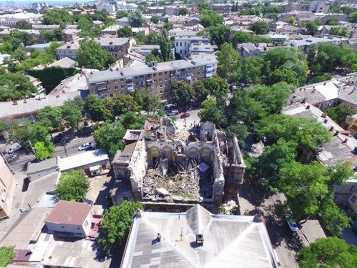 В Одесі обвалився Масонський будинок - фото 1