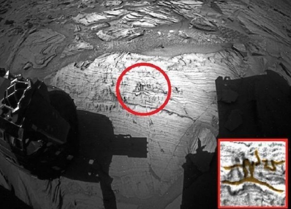 На Марсі виявили наскельний малюнок людини, що біжить - фото 1