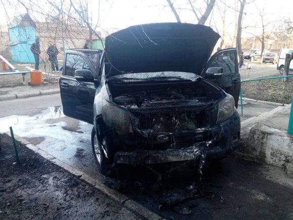 В Олександрії спалили джип місцевого бізнесмена - фото 1