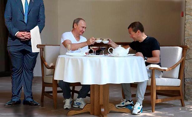 Як соцмережі сміються над тренуванням Путіна і Медведєва (ФОТОЖАБИ) - фото 4