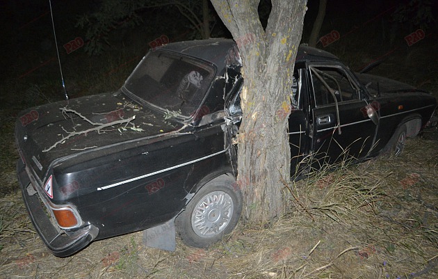 На Запоріжжі п'яний таксист, тікаючи від поліції, в'їхав у дерево - фото 2