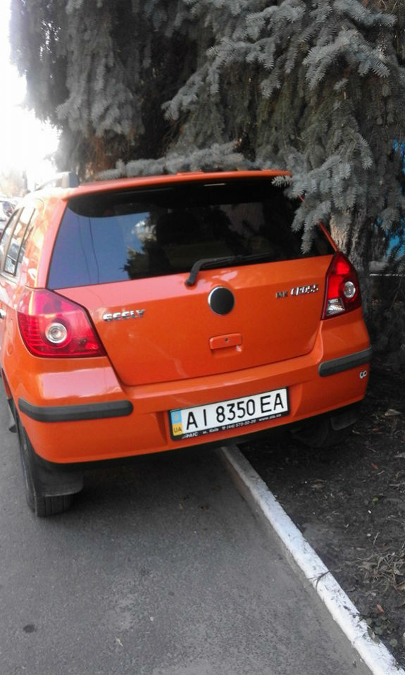 Паркуюсь, як олень: У Києві водій-жлоб видав свою автівку за подарунок під ялинкою  - фото 1