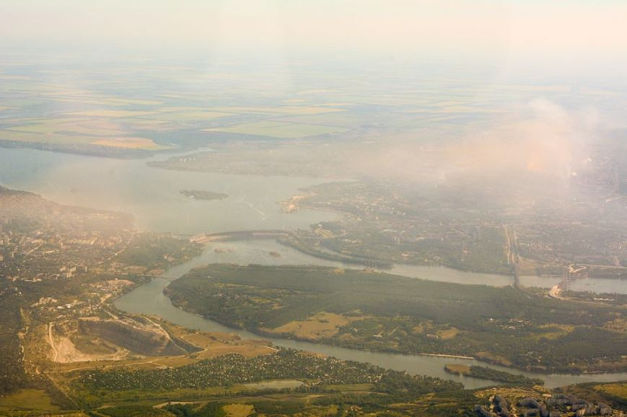 Кіровоградець сфотографував екологію Запоріжжя з літака - фото 1