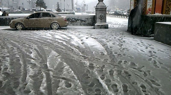 Наслідки несподіваного снігопаду у Києві - фото 5