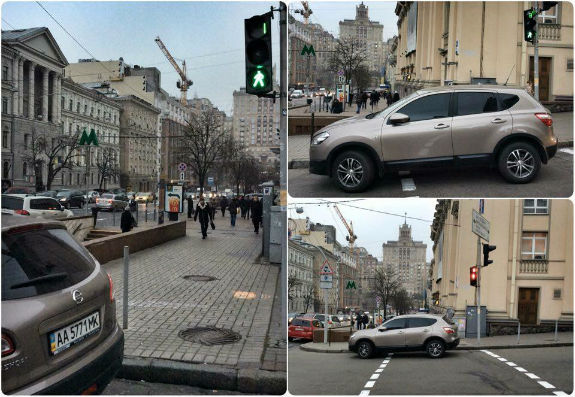 У Києві водій іномарки став переможцем конкурсу "Паркуюсь, як дегенерат" - фото 1