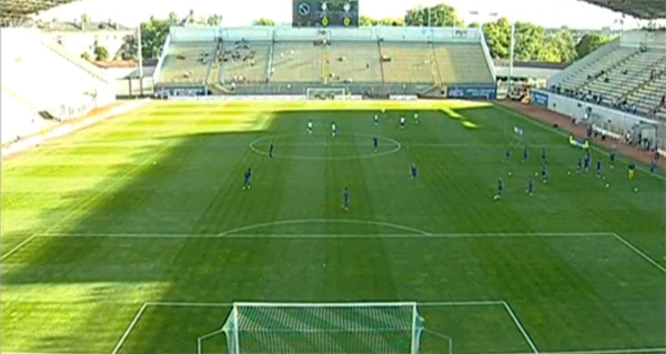 Як виглядає порожній стадіон у Запоріжжі перед матчем "Зоря" - "Сталь" - фото 1