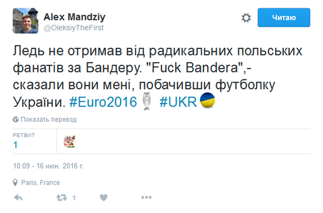 "Fuck Bandera": як поляки реагують на українського журналіста на Євро-2016 - фото 1