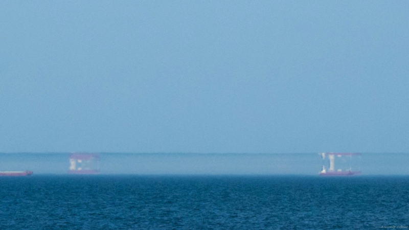 В Одесі над морем спостерігали загадкові міражі - фото 1