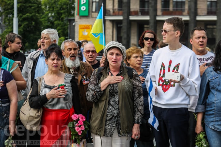 Як у Києві прощалися з бійцями "Правого сектора", від яких відмовився Генштаб - фото 1
