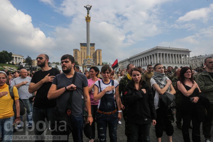 Як у Києві прощалися з бійцями "Правого сектора", від яких відмовився Генштаб - фото 18