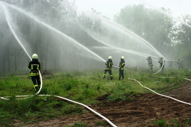 Запорізькі рятувальники відпрацьовували гасіння лісових пожеж - фото 10