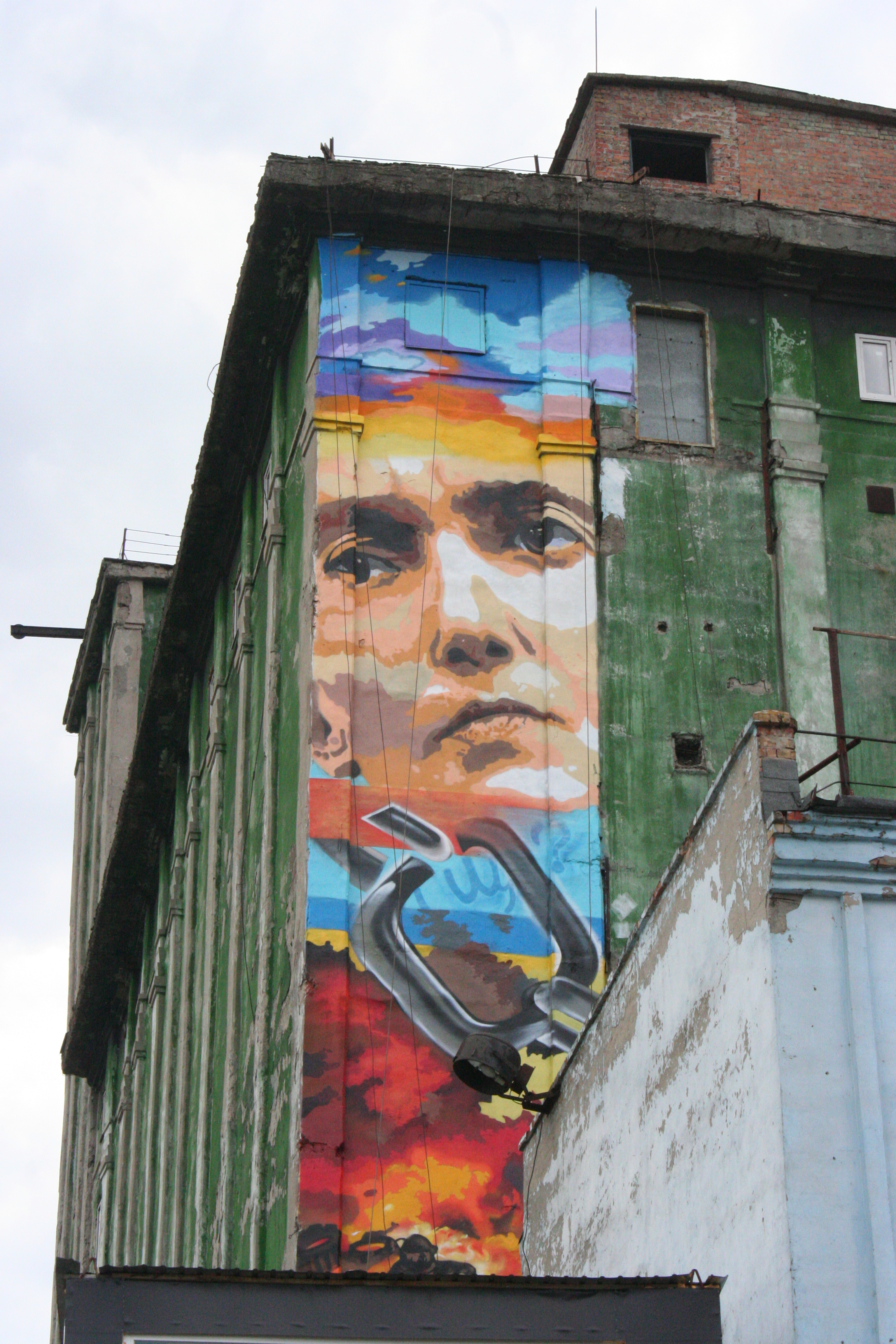 У Запоріжжі триває робота над гігантським портретом Надії Савченко - фото 2