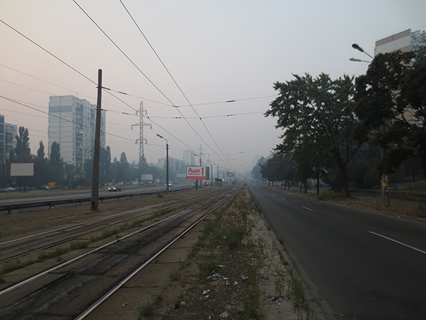 Лівий берег Києва накрило димом - фото 2