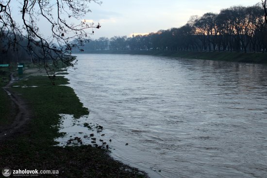 За ніч суттєво підвищився рівень води в Ужі, є загроза підтоплень у районах Закарпаття - фото 1
