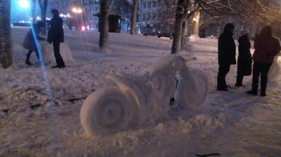 Харків після заметілі здивувала велика кількість снігових скільптур - фото 14