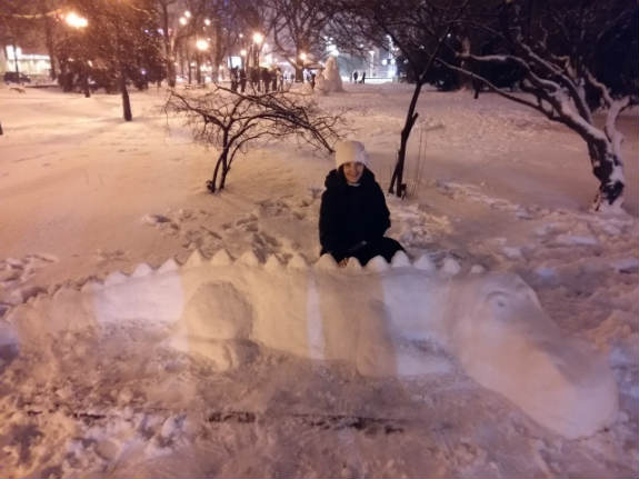 Харків після заметілі здивувала велика кількість снігових скільптур - фото 15