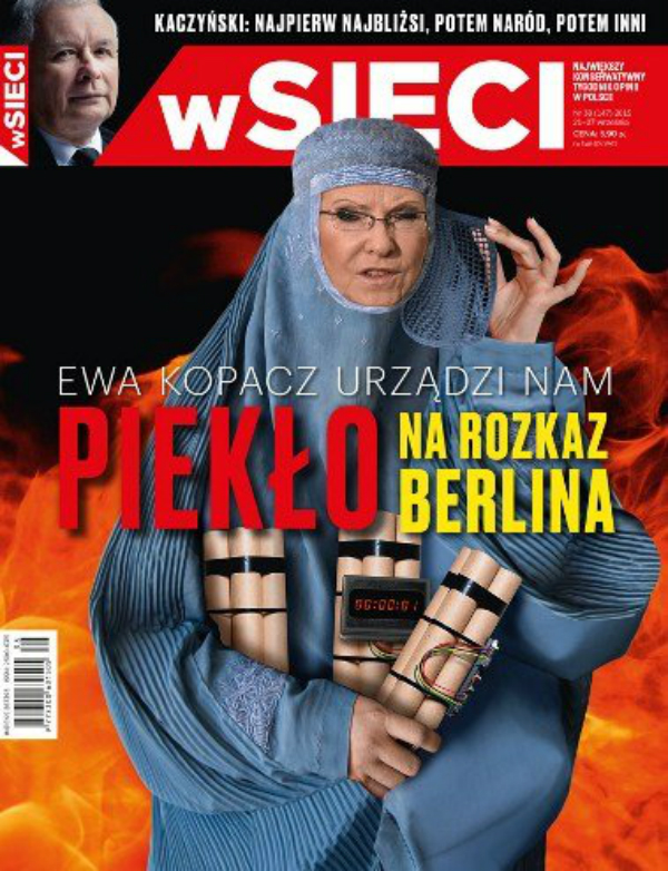 Прем’єр Польщі подала в суд на журнал, який зобразив її ісламською терористкою - фото 1