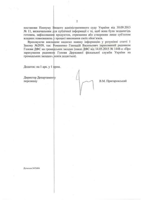 У ДФС розписалися в тому, що не знають своїх співробітників (ДОКУМЕНТИ) - фото 3 У ДФС розписалися в тому, що не знають своїх співробітників (ДОКУМЕНТИ) - фото 3
