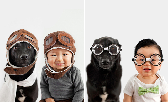 Якими милими є однакові фото малюка і собаки - фото 4