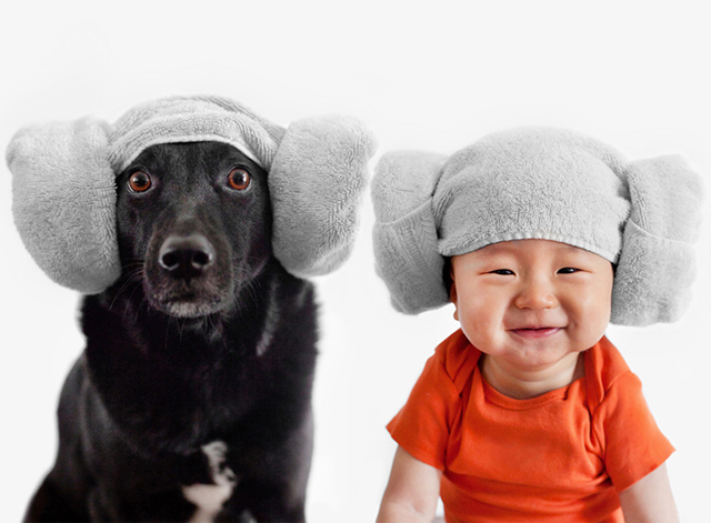 Якими милими є однакові фото малюка і собаки - фото 1