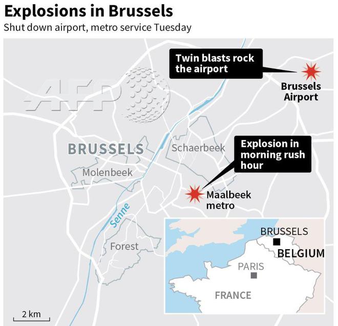 Опублікована перша схема терористичної атаки в Брюсселі - фото 1