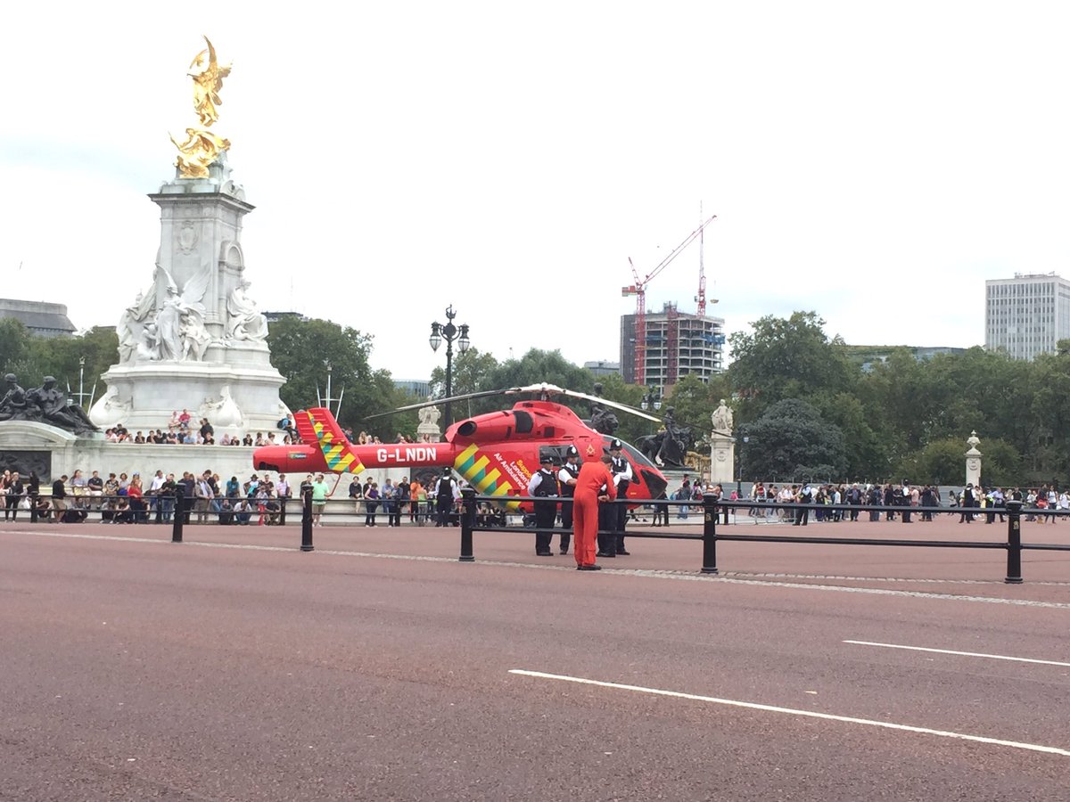 Гвинтокрил швидкої допомоги приземлився в Букінгемському палаці - фото 1
