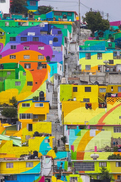 Як мексиканські художники перефарбували район містечка (ФОТО) - фото 1