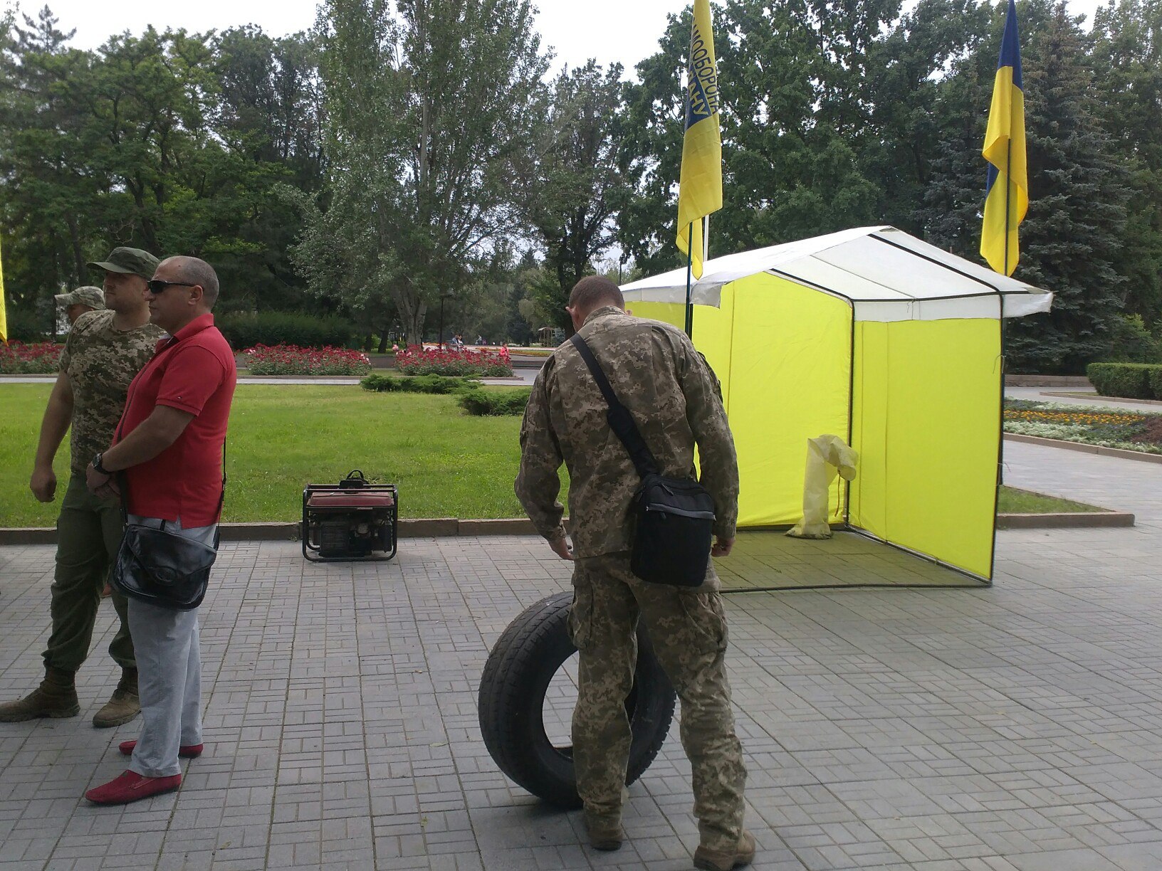 На пікет під Миколаївську ОДА приїхала самооборона Одеси