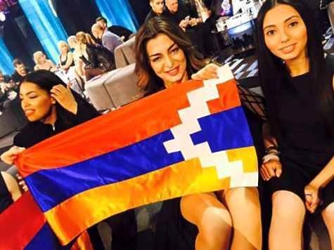 Конкурсантка від Вірменії на Євробаченні засвітилась із забороненим прапором Карабаху - фото 1