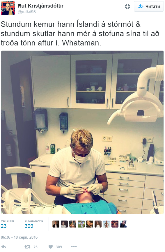 Тренер збірної Ісландії взявся лікувати вибиті зуби футболістці жіночої збірної - фото 1