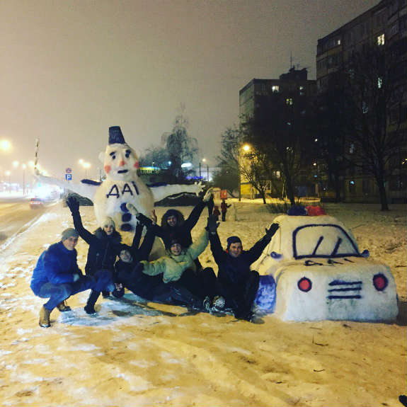 Харків після заметілі здивувала велика кількість снігових скільптур - фото 12