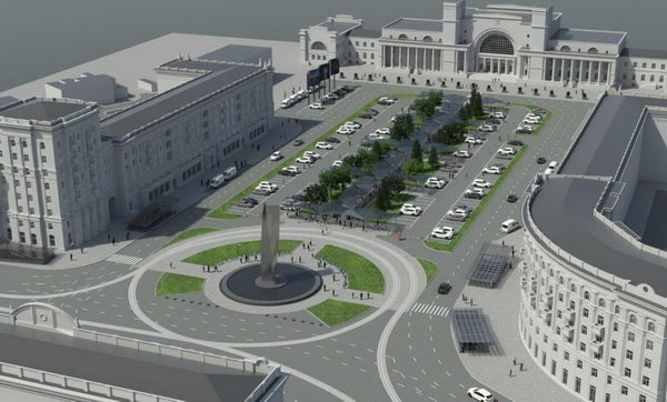 На привокзальній площі у Дніпрі з'явиться фонтан 