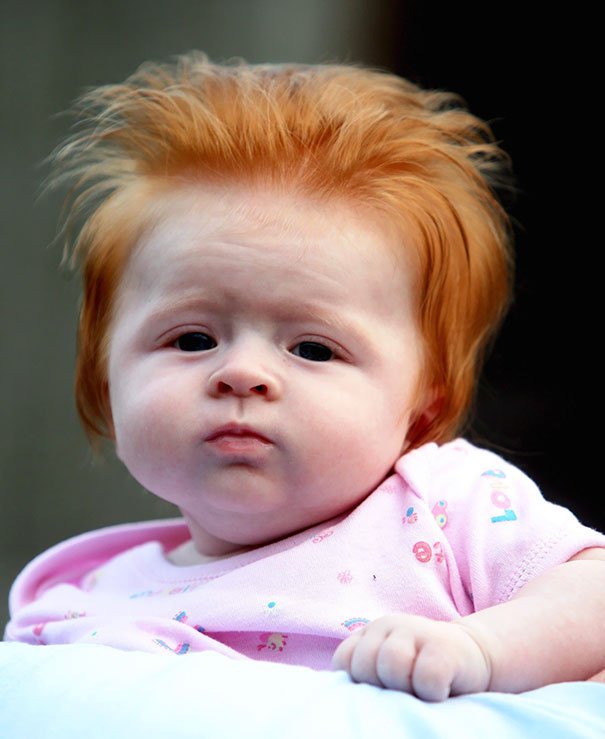 15 малюків, які народилися з суперкрутими зачісками - фото 5