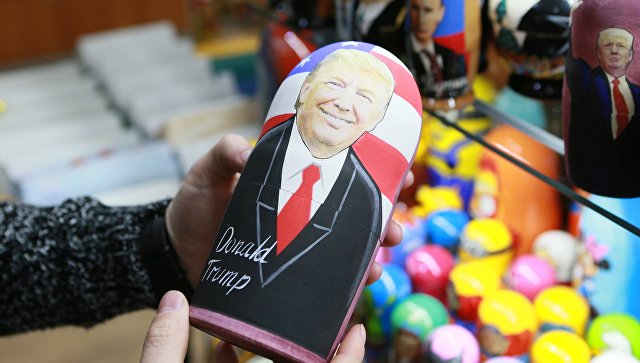 На Росії продають матрьошки із зображенням Трампа - фото 1