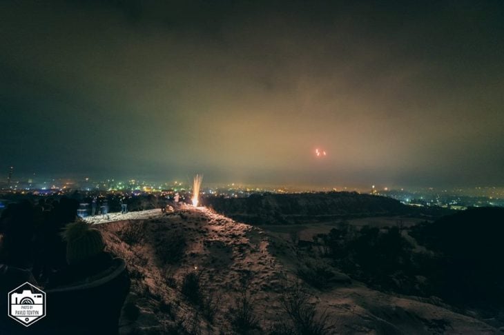 Яким побачили ужгородці небо над містом у новорічну ніч - фото 5