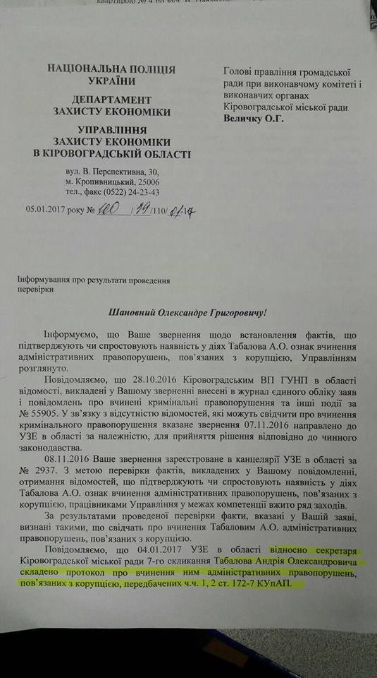 Нa секретaря міськрaди Кропивницького склaли aдмінпротокол і передaли до суду - фото 1