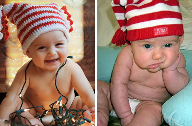 20 прикладів, як не треба фотографувати малюків на Новий рік - фото 3