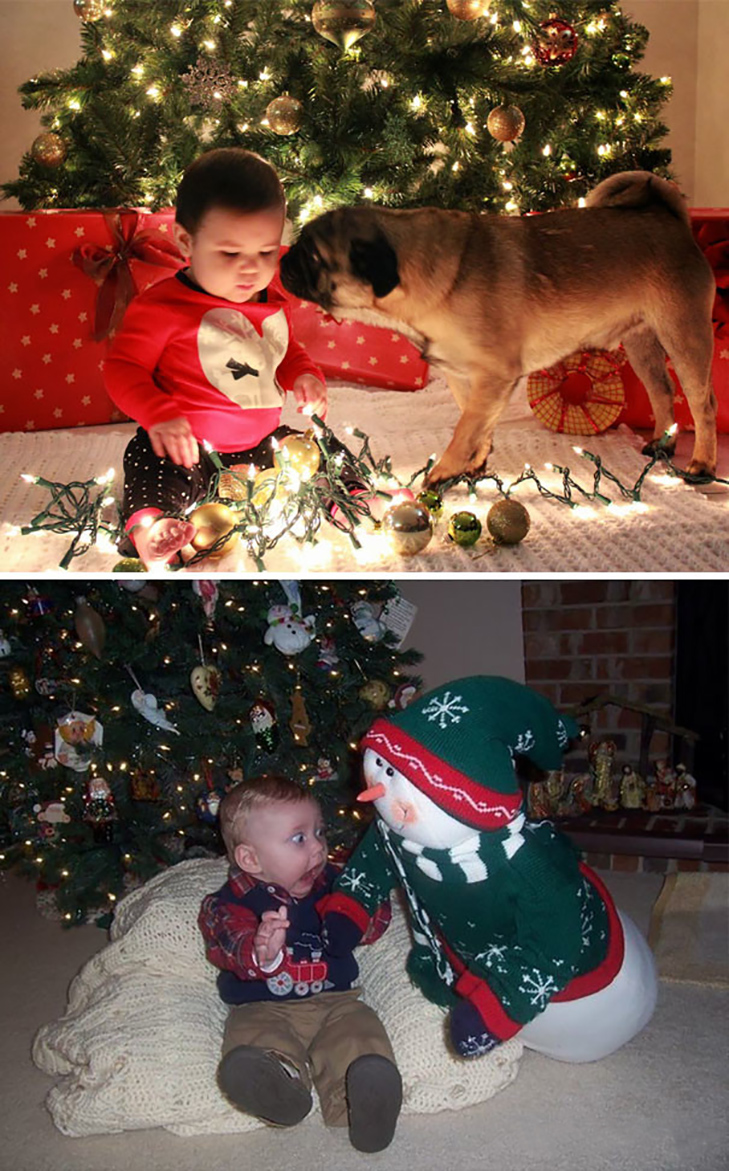 20 прикладів, як не треба фотографувати малюків на Новий рік - фото 1