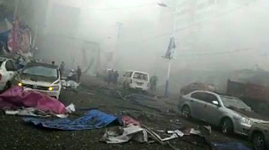 В Китаї в будівлі пролунав вибух - фото 1