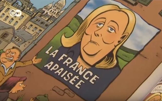Charlie Hebdo в новому коміксі висміяли Марін Ле Пен - фото 1