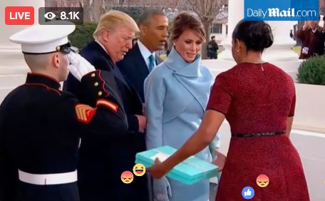 Дональд і Меланія Трамп почаюють з подружжям Обама (ФОТО, ВІДЕО) - фото 1