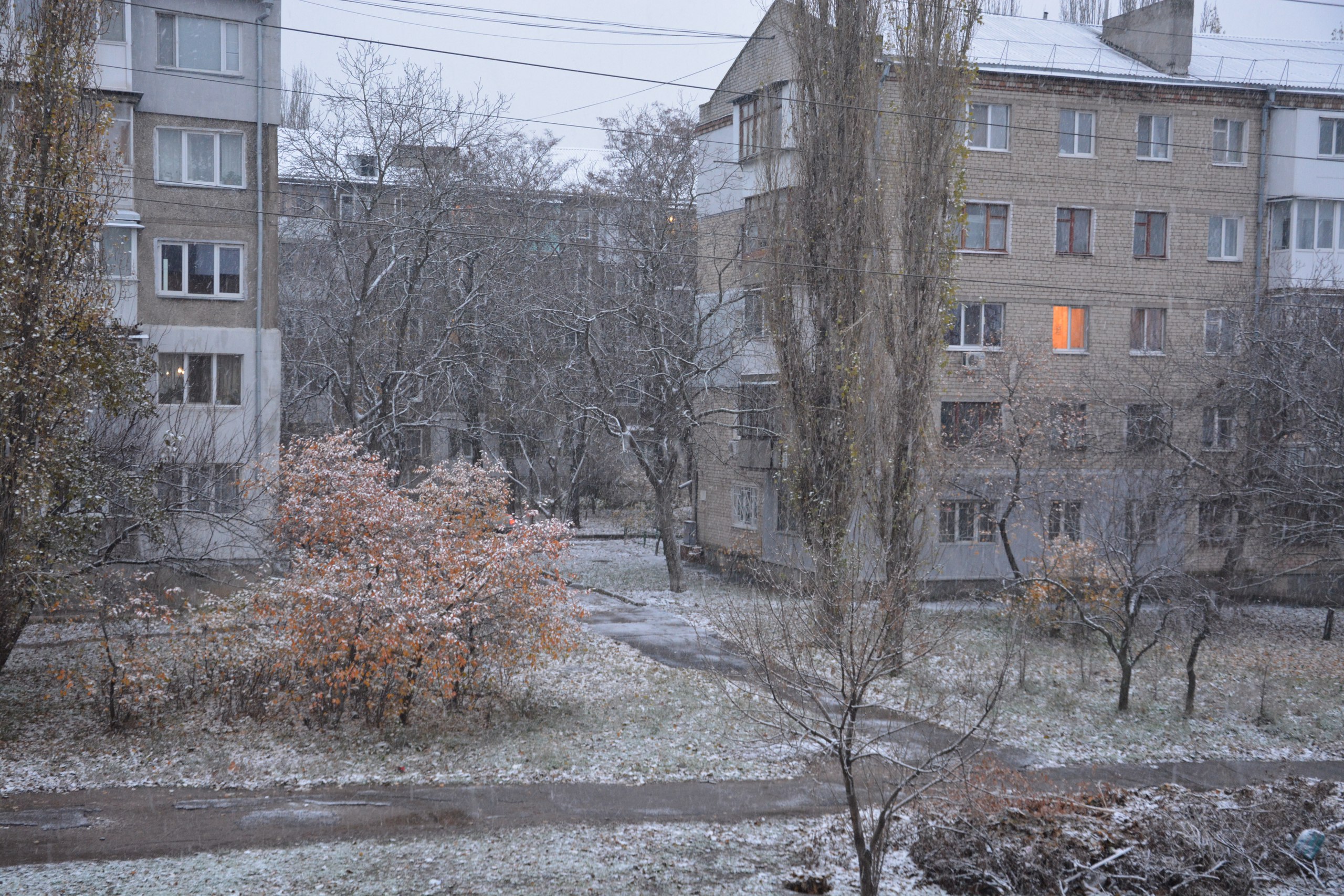 Як на Миколаїв нагрянула зима посеред осені