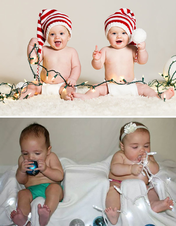 20 примеров, как не надо фотографировать малышей на Новый год - фото 17